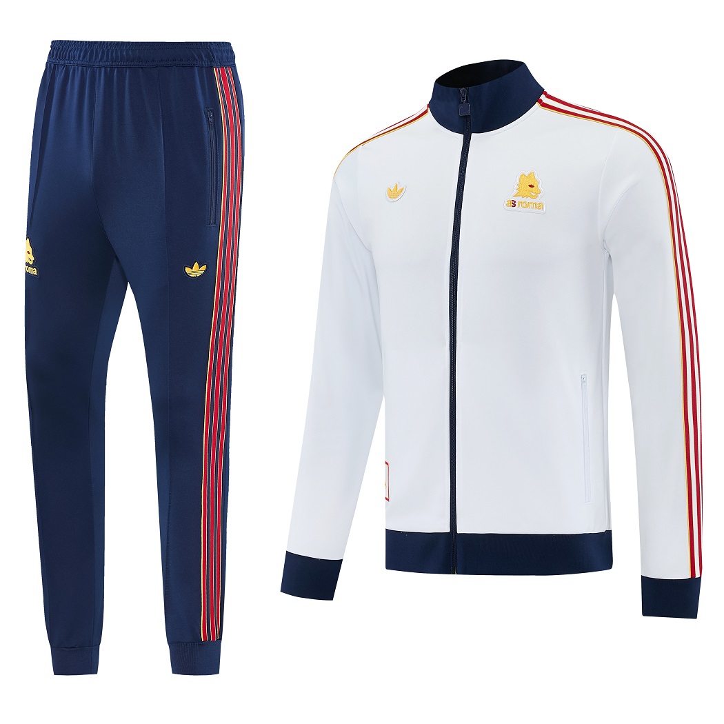 AAA Quality Roma 25/26 Tracksuit - White